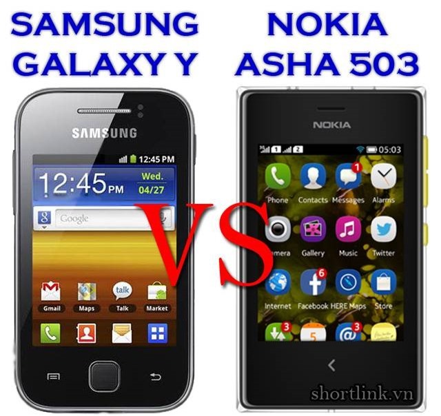 Galaxy Y Vs Asha 503