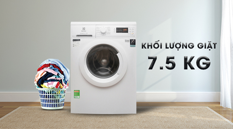 Máy giặt Electrolux EWF7525DGWA - cửa trước, biến tần, 7,5kg