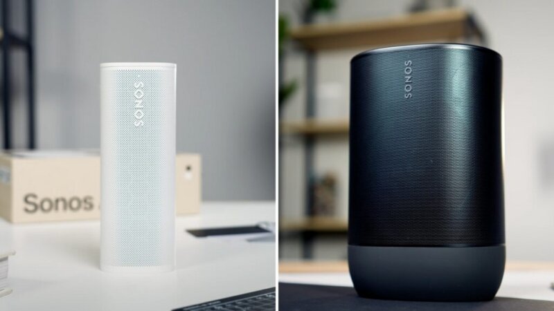 So sánh loa Sonos Roam 2 và Sonos Move 2 – Loa di động nào tốt hơn?