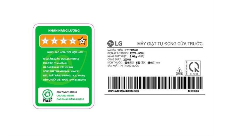 Đánh giá máy giặt LG Inverter 9kg FB1209S5M/FB1209S5W giá rẻ chỉ 6 triệu đồng