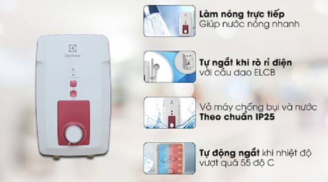 Top 6 máy nước nóng trực tiếp trên dưới 3 triệu đáng mua nhất