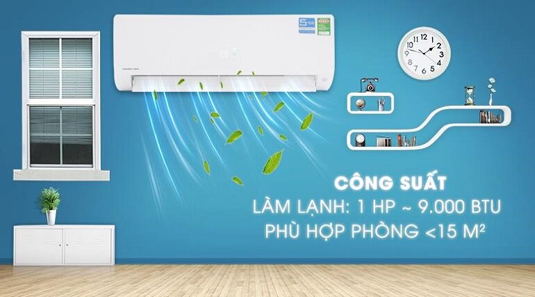 Điều hòa Aqua 9000 BTU 1 chiều Inveter AQA-KCR9PA gas R-32