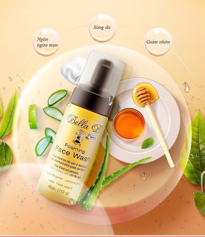 Sữa rửa mặt bà bầu Bella B Foaming Face Wash