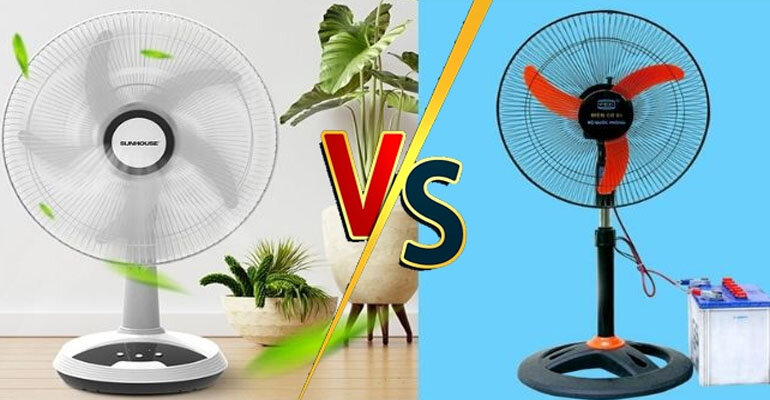 Lựa chọn sử dụng quạt ắc quy hay quạt tích điện còn phù thuộc vào nhu cầu, sở thích và khả năng tài chính của bạn quạt ắc quy hay quạt tích điện
