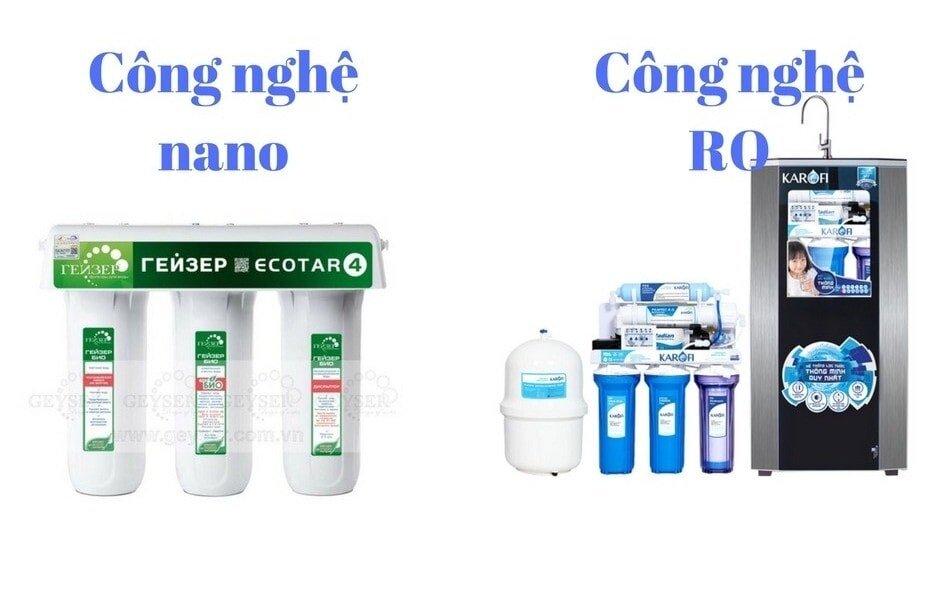 So sánh công nghệ Nano và Ro