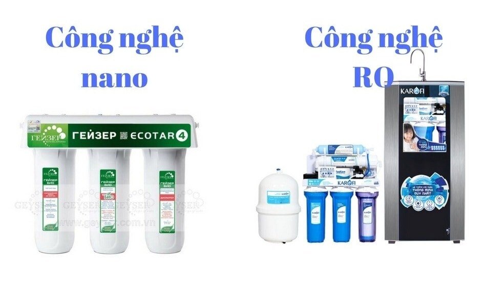 So sánh công nghệ Nano và Ro 