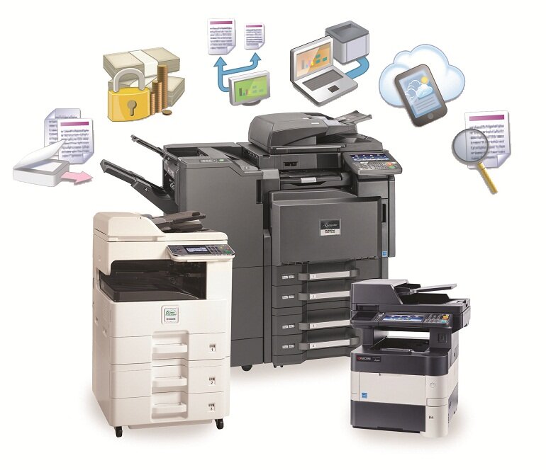 Máy photocopy Kyocera với nhiều ứng dụng.