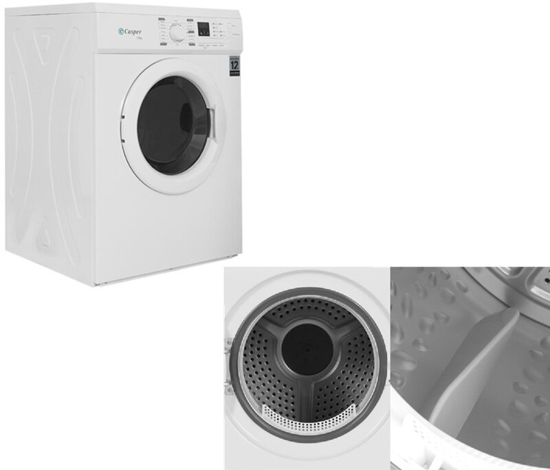 Chỉ 4 triệu đồng, máy sấy quần áo Casper TD-72VWD 