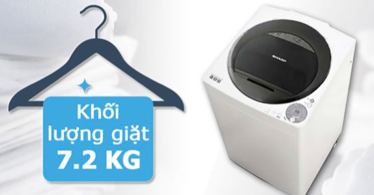 Bạn phân vân giữa máy giặt Sharp lồng đứng 7.8 kg ES-U78GV hay máy giặt Aqua lồng ngang AQD-780ZT?