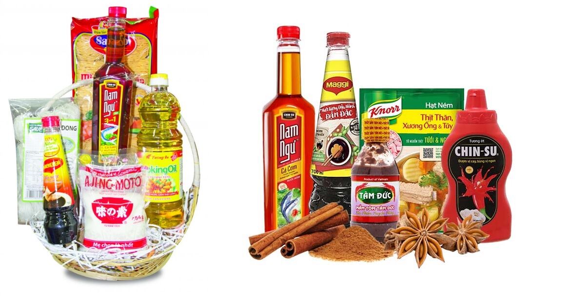 Bảng giá đường, hạt nêm, nước mắm, dầu ăn các loại Tết Quý Mão 2023