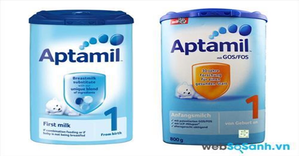 Bảng giá sữa bột Aptamil cập nhật tháng 5/2018