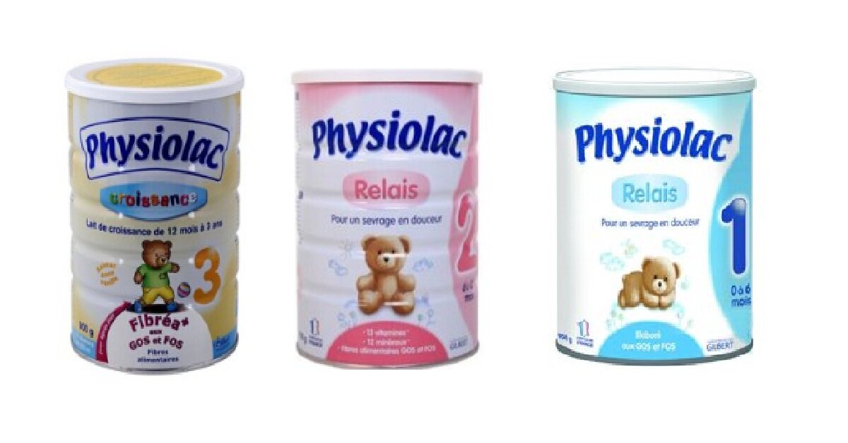 Bảng giá sữa bột Physiolac cập nhật tháng 12/2018