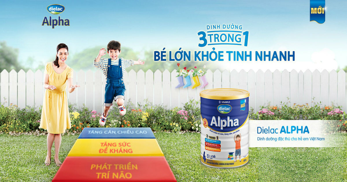 Bảng giá sữa Dielac cập nhật trong tháng 11/2017