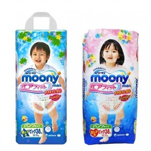 Bảng giá tã quần Moony cập nhật mới nhất tháng 4/2017