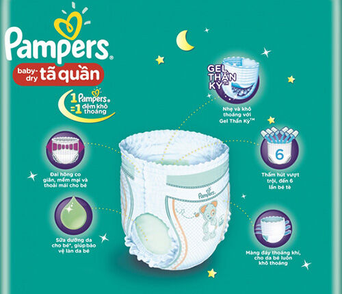 Bảng giá tã quần Pampers cập nhật mới nhất (4/2017)