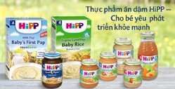 Bảng giá thực phẩm ăn dặm cho bé Hipp cập nhật tháng 1/2018