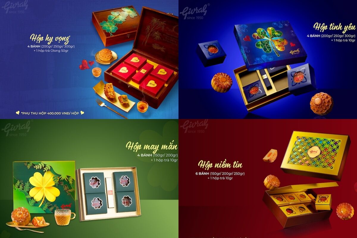 Bánh Trung thu Givral 2025: BST “Cỏ Bốn Lá” là lời chúc cho mùa Đoàn viên an lành