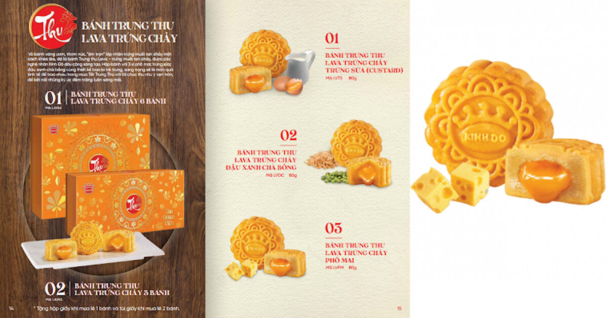 Bánh trung thu Kinh Đô Lava trứng chảy có gì đặc biệt?