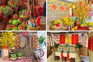 Bật mí 8 cách trang trí gian hàng ngày Tết ấn tượng và đẹp mắt