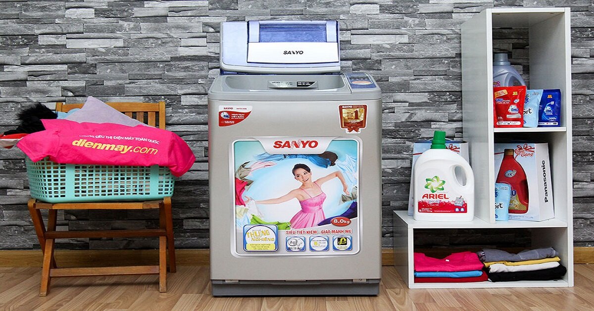 Bật mí nguyên nhân và cách khắc phục khi máy giặt Sanyo báo lỗi AE