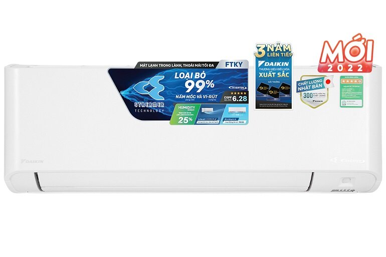 Điều hòa Daikin 9000 BTU 1 chiều Inverter FTKY25WVMV gas R-32