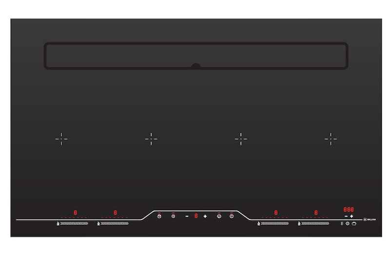 Bếp từ kết hợp hút mùi Malloca HIH-904 Slim tích hợp nhiều chức năng tiên tiến