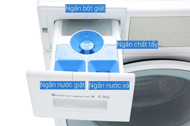 cách sử dụng máy giặt Aqua 8.5kg cửa ngang