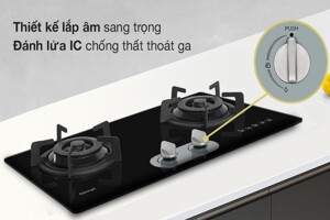 Bếp gas âm Rinnai RVB-220G đa dạng tính năng hiện đại, thông minh