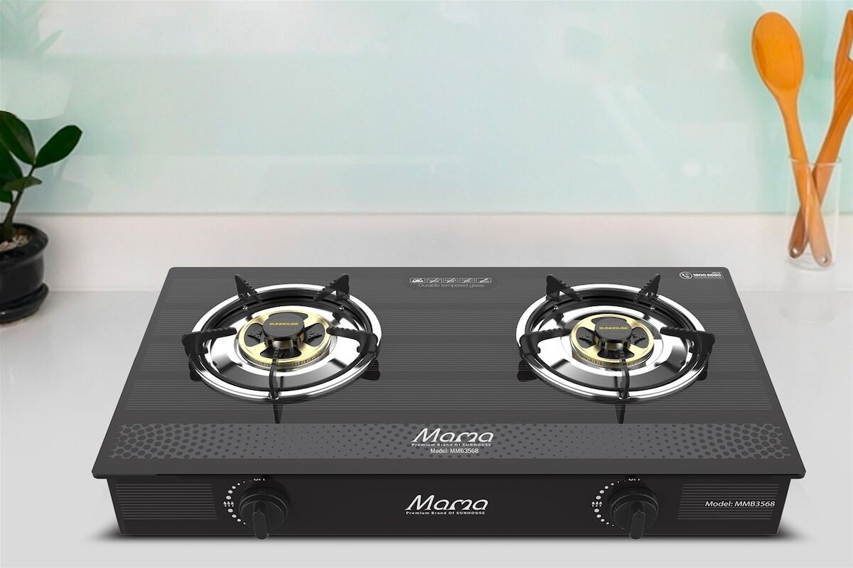 Bếp gas dương kính Sunhouse MMB3568 thiết kế tinh tế, sang trọng