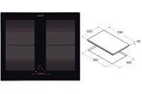 Bếp từ 4 vùng nấu Cata IF 6002 BK sang trọng, thông minh và đầy uy lực