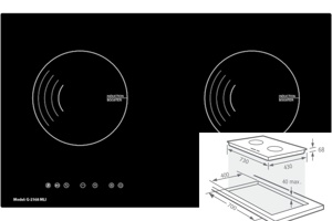 Bếp từ âm 2 vùng nấu Giovani G-2168 MLI đáng đồng tiền cho căn bếp hiện đại