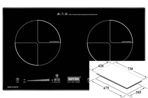 Bếp từ âm 2 vùng nấu Giovani G-1022 TTS đáng đồng tiền cho căn bếp hiện đại