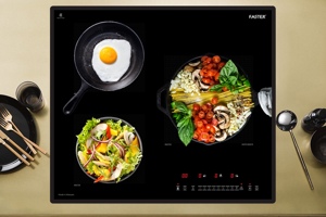 Bếp từ âm 3 vùng nấu Faster FS-613SI hòa quyện giữa tính thẩm mỹ và tiện nghi hiện đại