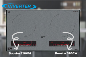 Bếp từ đôi Kaff KF-GT70038II thiết kế sang trọng, tính năng hiện đại