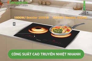 Bếp từ đôi Kangaroo KGIC44D1T giá chỉ 4 triệu đồng: Hiệu suất cao, tiết kiệm điện nhờ inverter