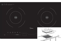 Bếp từ đôi Midea 2ST-3304 thiết kế sang trọng và hiện đại