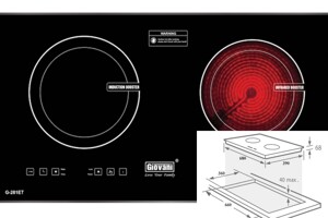 Bếp từ hồng ngoại Giovani G281ET thiết kế hiện đại, tính năng thông minh