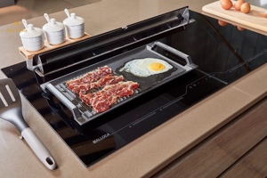 Bếp từ kết hợp hút mùi Malloca HIH-904 Slim tích hợp nhiều chức năng tiên tiến