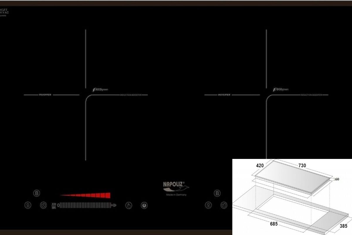 Bếp từ Napoliz ITC-868 cao cấp, công nghệ Đức, đẳng cấp Châu Âu