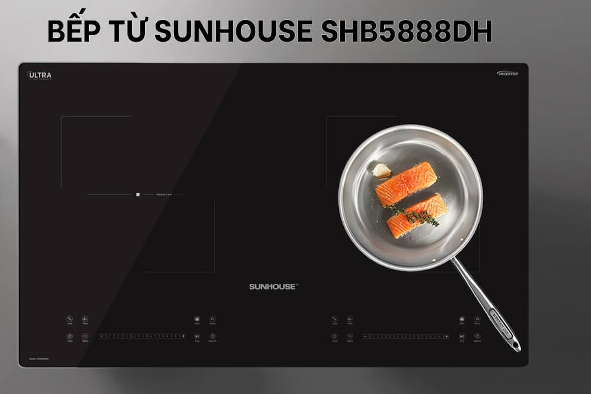 Bếp từ Sunhouse SHB5888DH sở hữu tính năng nấu nướng hiện đại