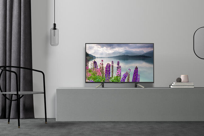 Thiết kế hòa hòa và sang trọng trên Smart Tivi Sony 49 inch 49W800F