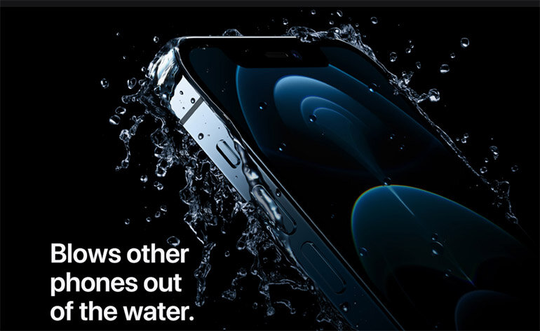 khả năng chống nước của iphone 12 pro max