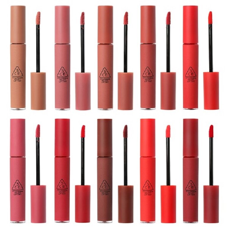 Hãng son kem 3CE Veltvet Lip Tint nổi tiếng