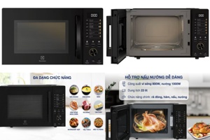 "Biến hóa" món ăn chỉ trong nháy mắt với lò vi sóng có nướng Electrolux EMG23D22B