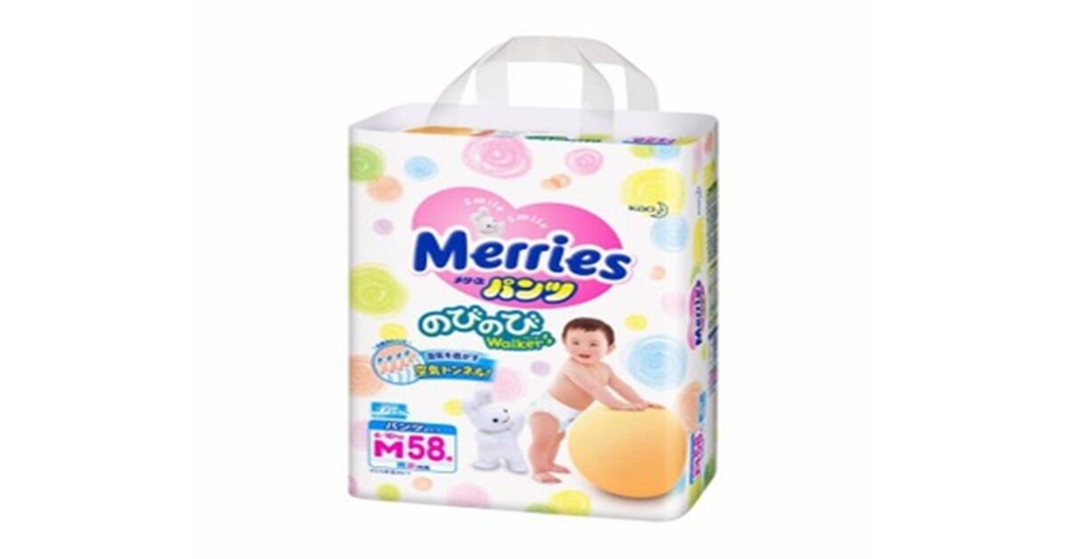 Bỉm Merries size M phù hợp với bé không ?