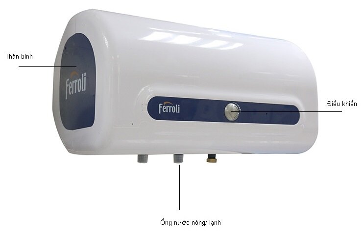 Bình tắm nóng lạnh Ferroli QQEVO30AEEH: Phù hợp với nhiều không gian nhà tắm