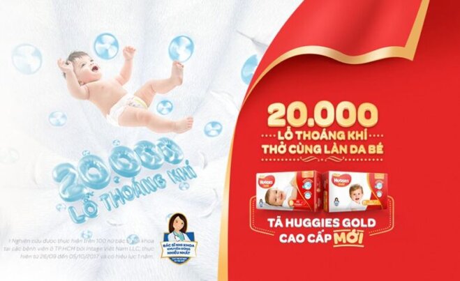 Tã dán Huggies Gold