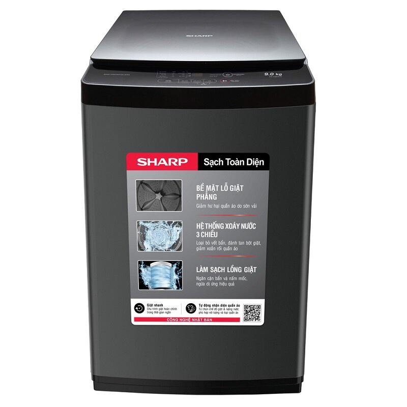 Loạt máy giặt Sharp 9kg chất lượng tốt, giá chỉ từ 2.4 triệu đồng cho gia đình