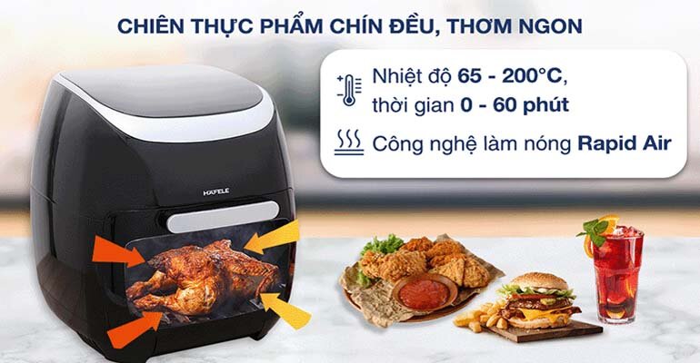 Nồi chiên không dầu Hafele HS-AF1102B