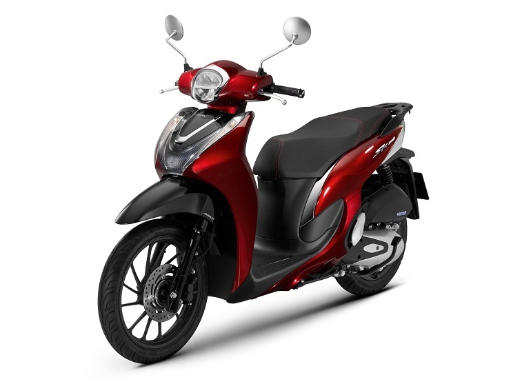 Honda SH Mode 2023 cao cấp màu đỏ.